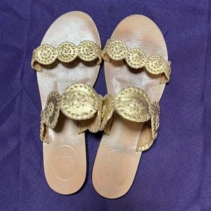 Jack Rogers gold sandals - size 7.5